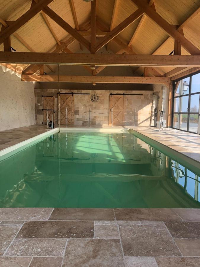 Maison De Vacances Avec Piscine Interieure - Le Grand Champagne Villa Saint-Victeur Exteriör bild