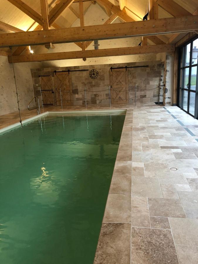 Maison De Vacances Avec Piscine Interieure - Le Grand Champagne Villa Saint-Victeur Exteriör bild