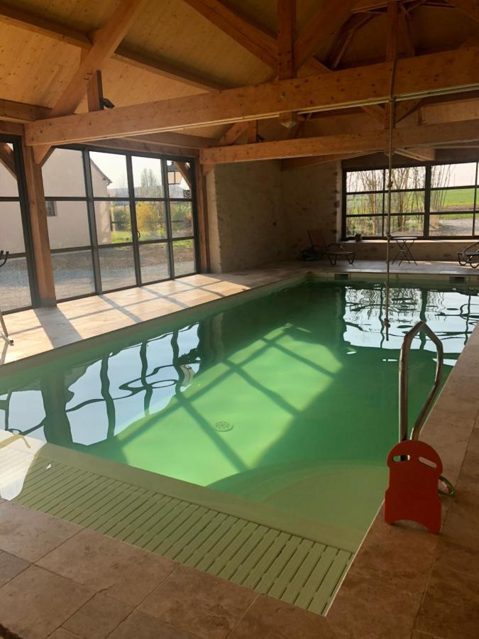 Maison De Vacances Avec Piscine Interieure - Le Grand Champagne Villa Saint-Victeur Exteriör bild