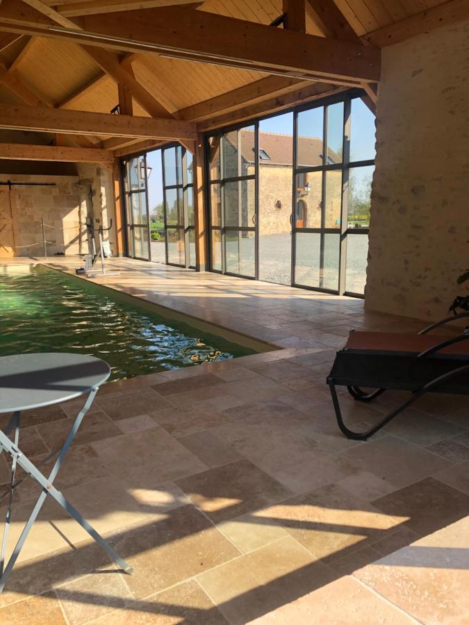 Maison De Vacances Avec Piscine Interieure - Le Grand Champagne Villa Saint-Victeur Exteriör bild