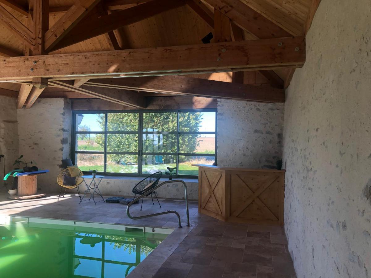 Maison De Vacances Avec Piscine Interieure - Le Grand Champagne Villa Saint-Victeur Exteriör bild