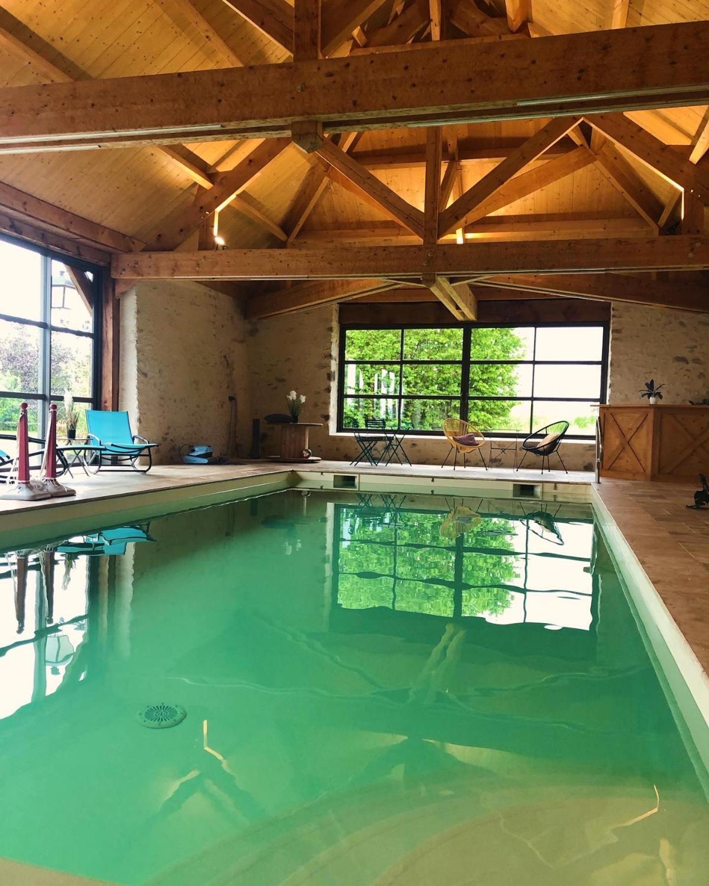 Maison De Vacances Avec Piscine Interieure - Le Grand Champagne Villa Saint-Victeur Exteriör bild